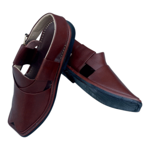 Zalmi Chappal Brown Red