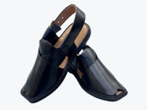 Smart Zalmi Black Peshawari Sandal for Men