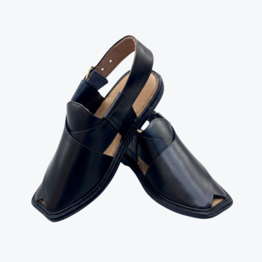 Smart Zalmi Black Peshawari Sandal for Men